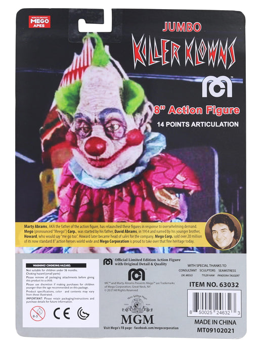 Killer Klowns 8 Inch Mego Action Figure