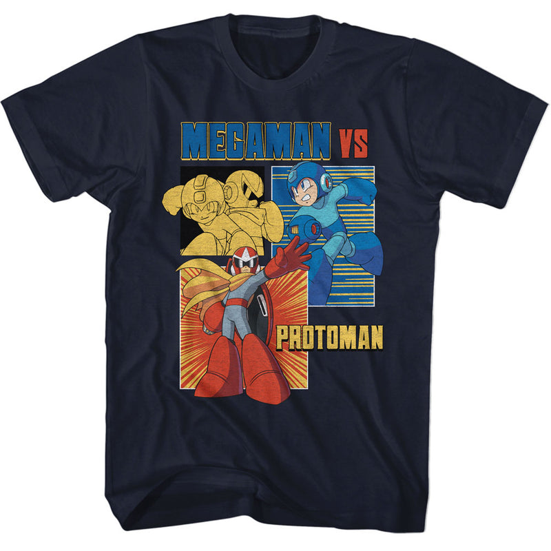 T-Shirt featuring design named Mega Man - Mega Man vs. Protoman