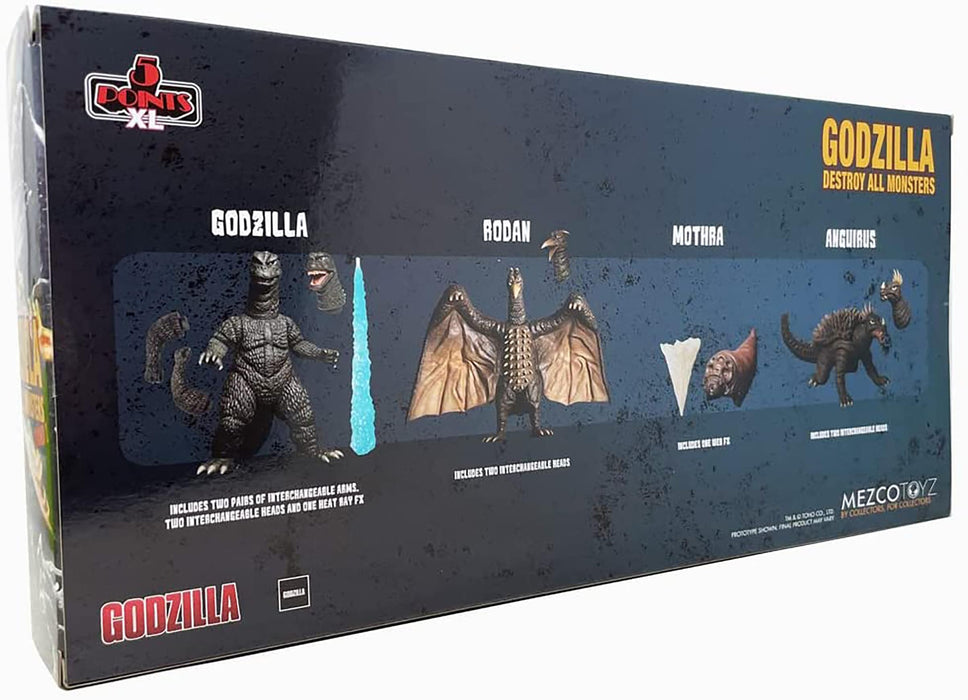 destroy all monsters toys Godzilla Destroy All Monsters (1968) 5 Points XL Round 1 Boxed Set