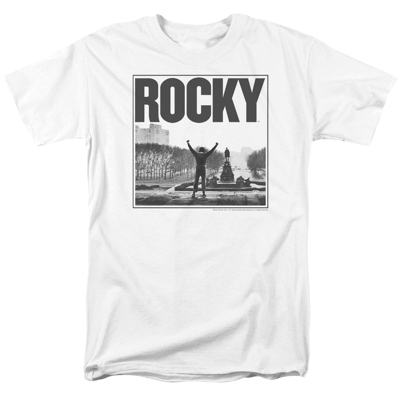 T-Shirt featuring design named Rocky - Top of Stairs, product image 1 of 2