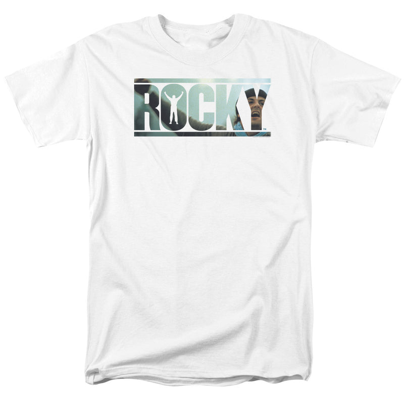 T-Shirt featuring design named Rocky - Cutout Logo, product image 1 of 2