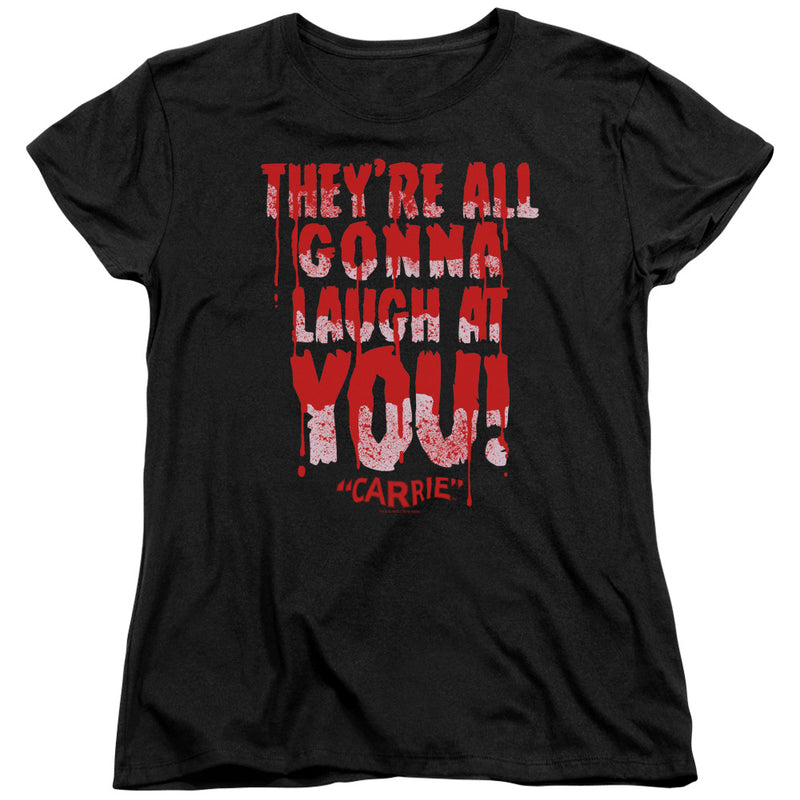 T-Shirt featuring design named Carrie - Laugh at You, product image 2 of 2