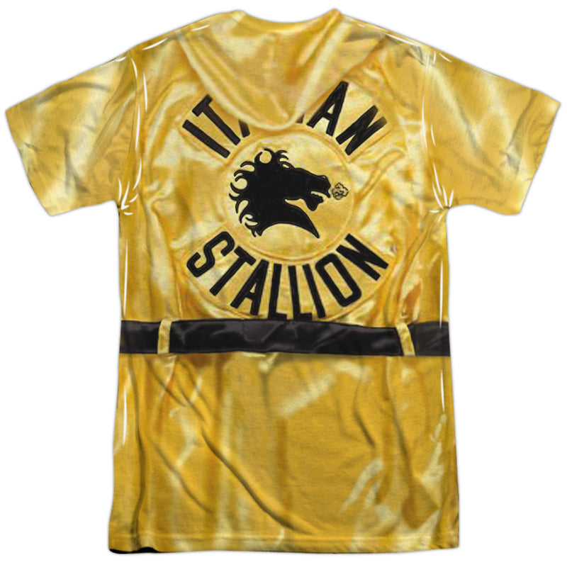 T-Shirt featuring design named Rocky - Yellow Robe Costume (front & back), product image 2 of 2