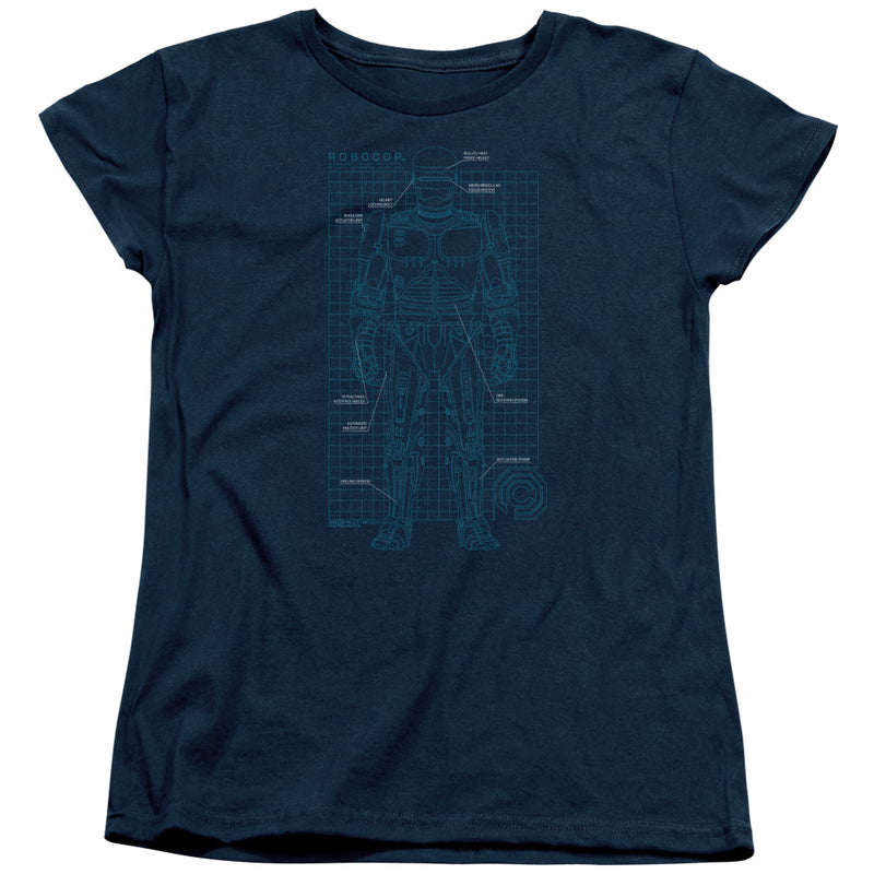 T-Shirt featuring design named RoboCop - Schematic, product image 2 of 2