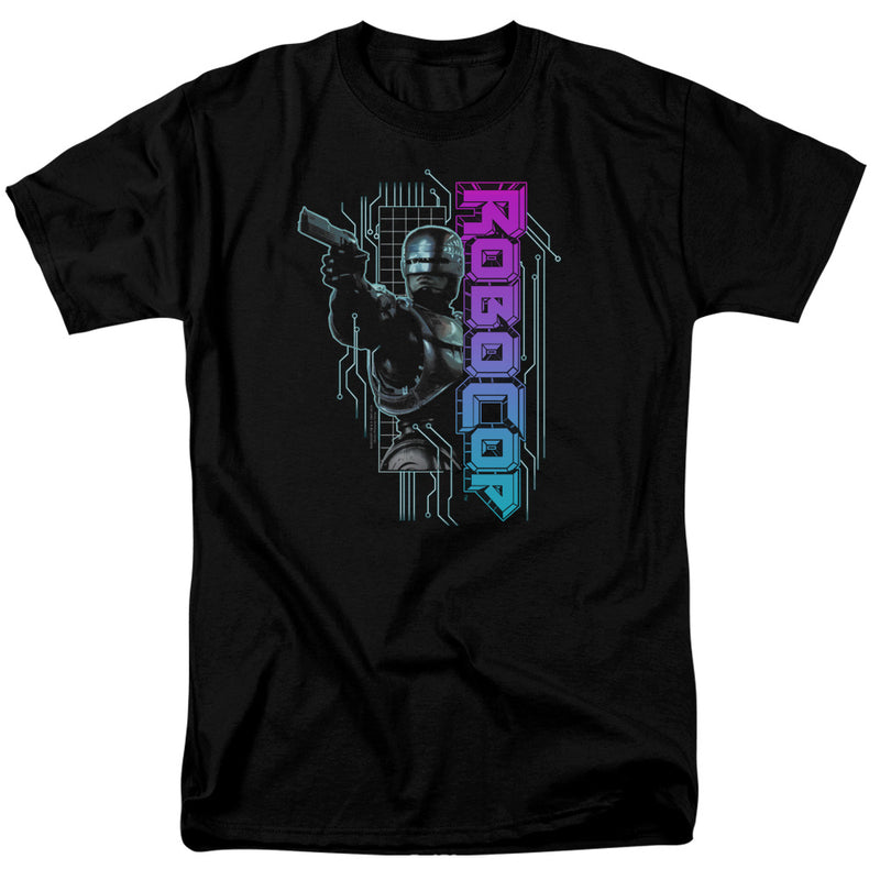 T-Shirt featuring design named RoboCop - Robo Neon, product image 1 of 2