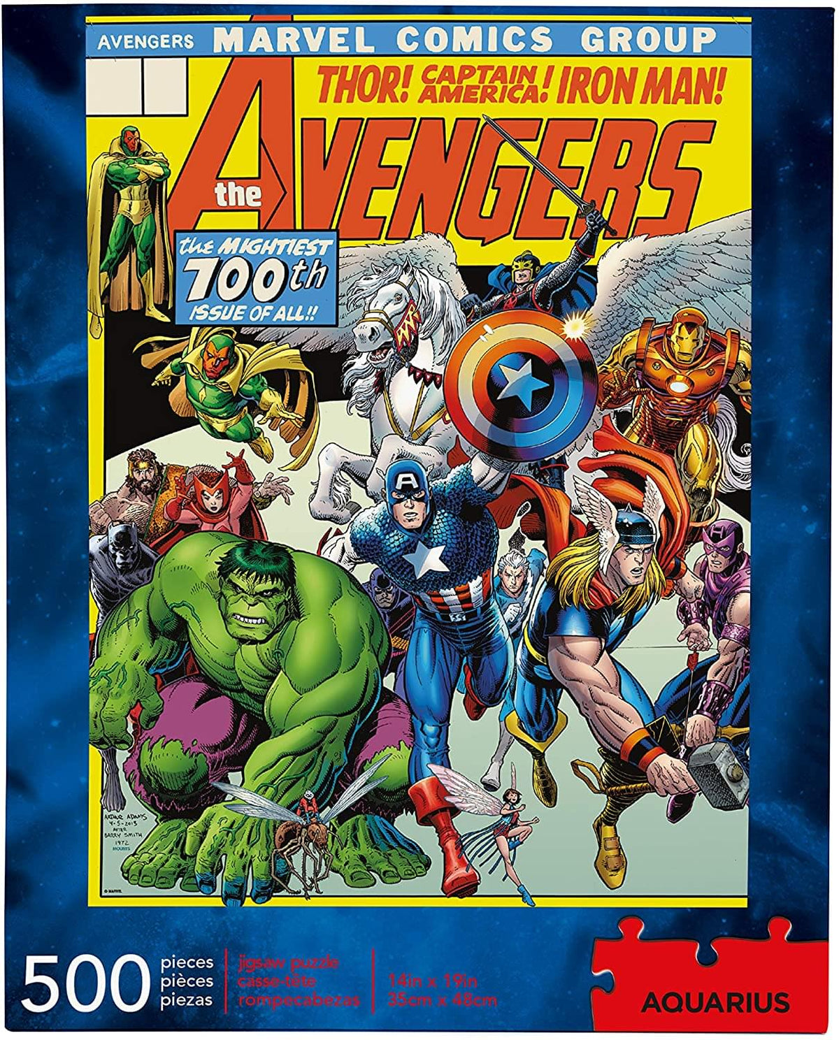 Marvel Avengers Cover 500 Piece Jigsaw Puzzle | Free Shipping