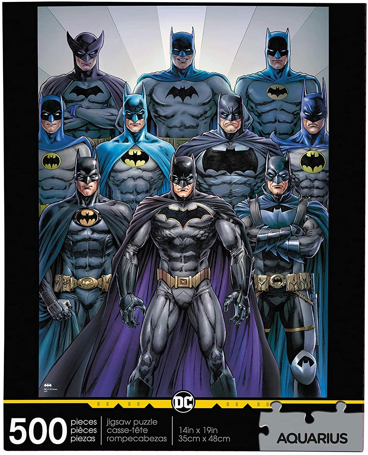 DC Comics Batman Batsuits 500 Piece Jigsaw Puzzle | Free Shipping