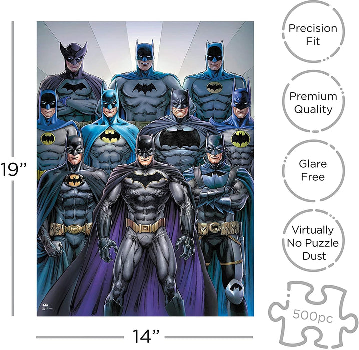 DC Comics Batman Batsuits 500 Piece Jigsaw Puzzle