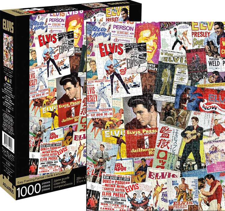 Elvis Presley Movie Poster Collage 1000 Piece Jigsaw Puzzle