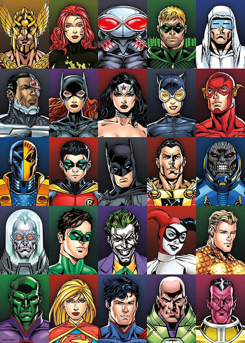 DC Comics Faces 1000 Piece Jigsaw Puzzle | Free Shipping — MeTV Mall
