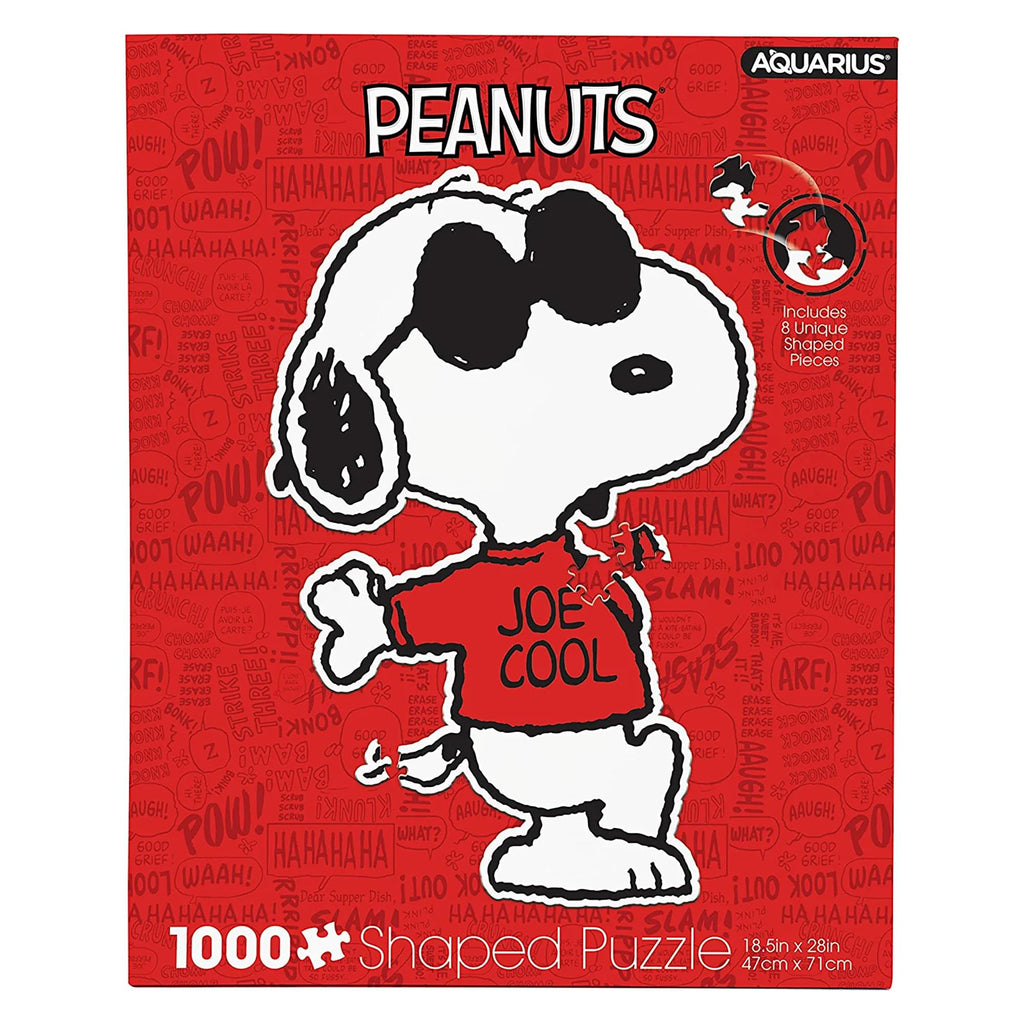 スヌーピー JOE COOLユニバーサルスタジオジャパンAPPLAUSE2001 Peanuts Joe Cool Shaped 1000 Piece Jigsaw Puzzle | Free Shipping