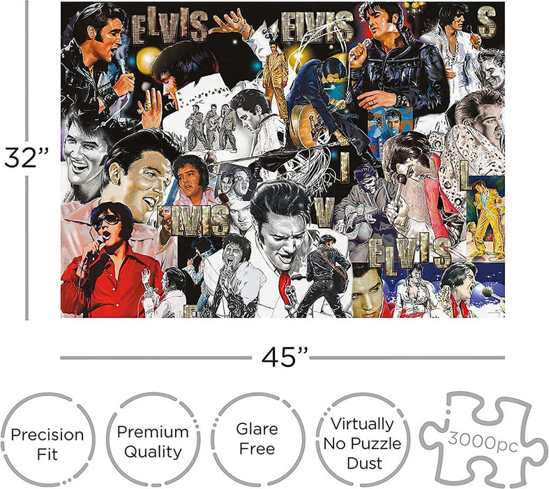 Elvis Presley Collage 3000 Piece Jigsaw Puzzle