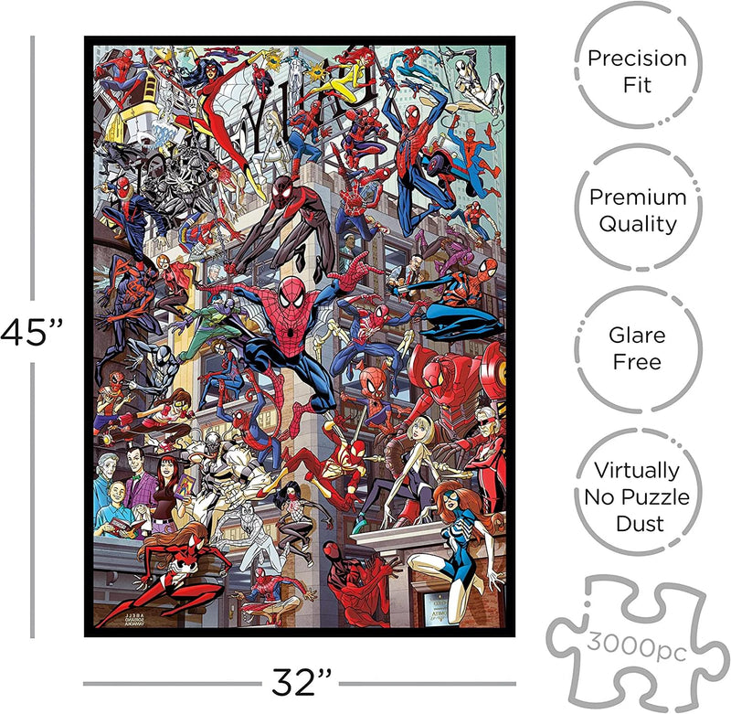 Marvel Spider-Man Heroes 3000 Piece Jigsaw Puzzle product image 2 of 3