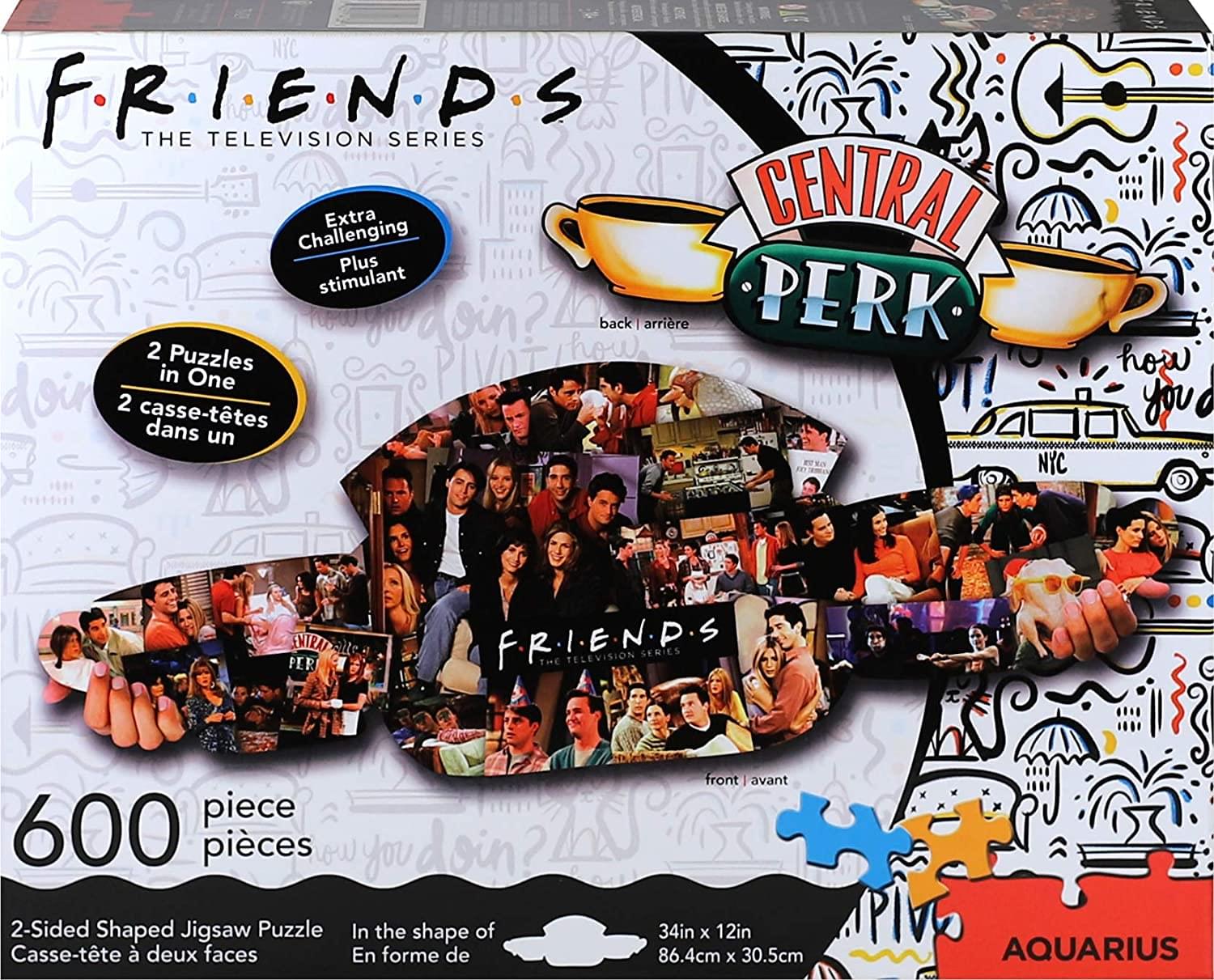 Friends Central Perk & Collage 600 Piece 2 Sided Die Cut Jigsaw Puzzle ...