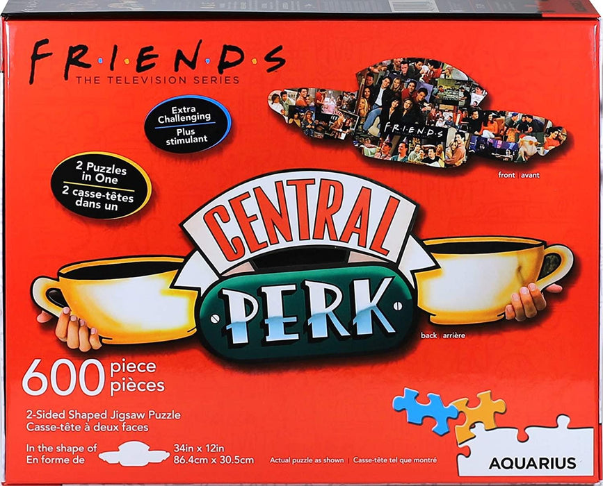Friends Central Perk & Collage 600 Piece 2 Sided Die Cut Jigsaw Puzzle