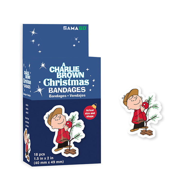 Peanuts A Charlie Brown Christmas Adhesive Bandages | Set of 18 product image 1 of 3