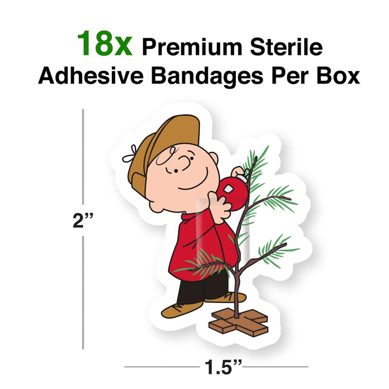 Peanuts A Charlie Brown Christmas Adhesive Bandages | Set of 18 product image 2 of 3