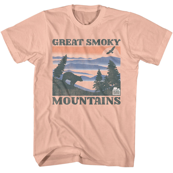 National Parks - Great Smoky Mountains Bear & Mountains (Pink)