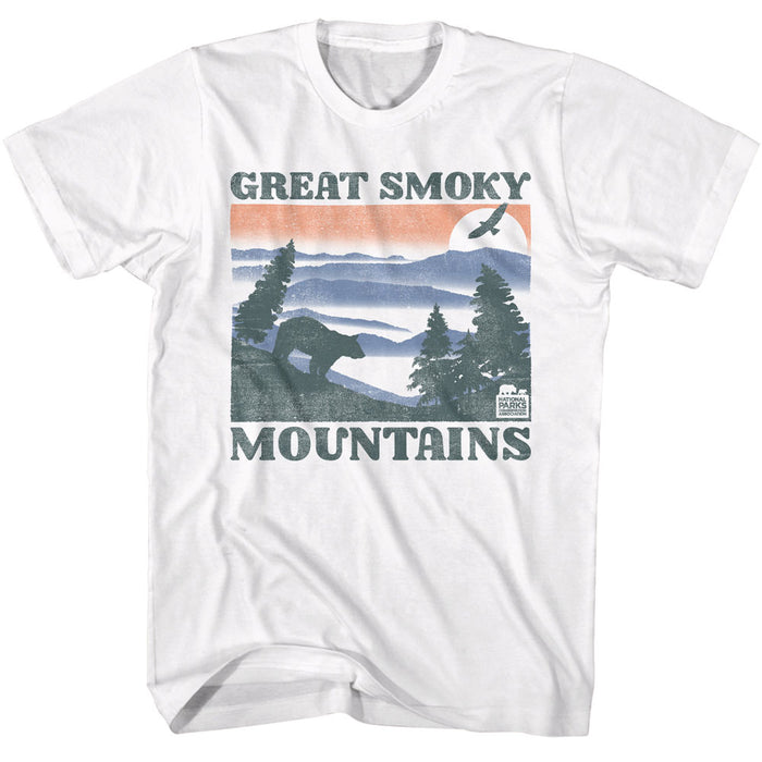 National Parks - Great Smoky Mountains Bear & Mountains (White)
