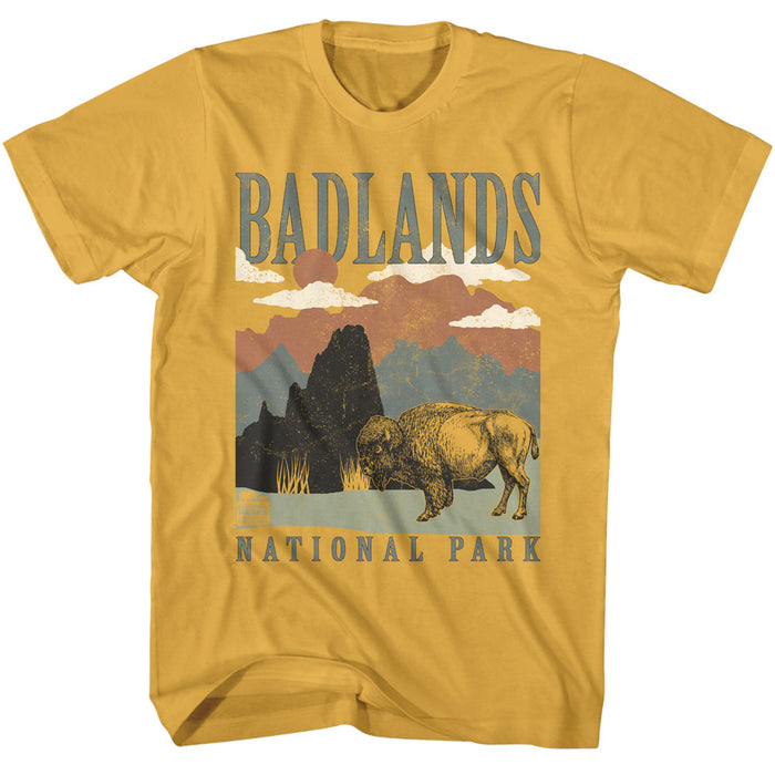 National Parks - Badlands Landscape (Yellow)