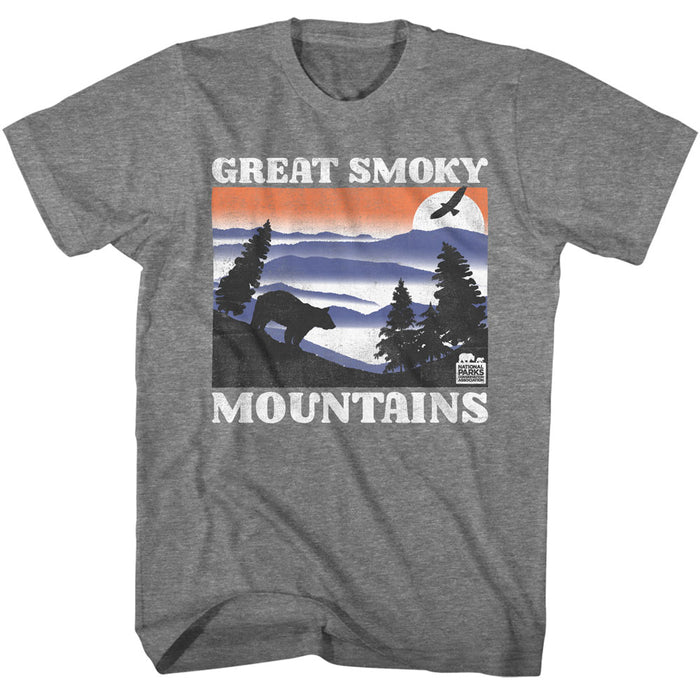 National Parks - Great Smoky Mountains Bear & Mountains (Gray)