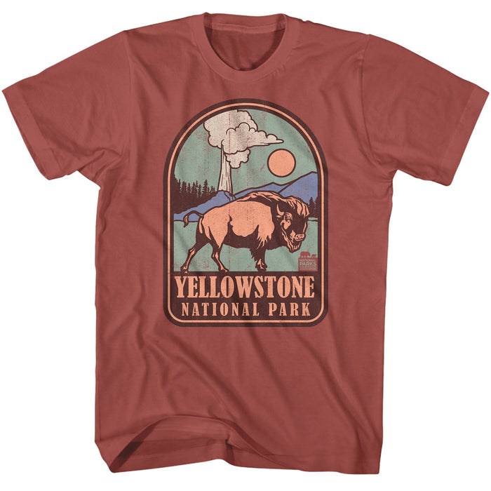 National Parks - Yellowstone Badge (Red)