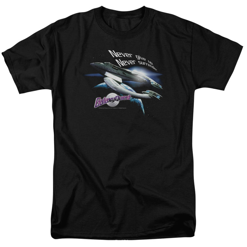 T-Shirt featuring design named Galaxy Quest - Never Surrender, product image 1 of 2