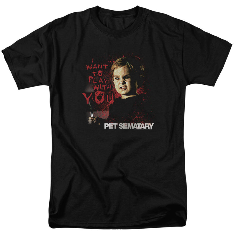 T-Shirt featuring design named Pet Sematary - I Want to Play, product image 1 of 2