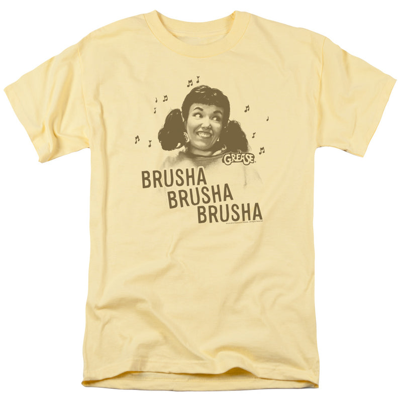 T-Shirt featuring design named Grease - Brusha Brusha Brusha, product image 1 of 2