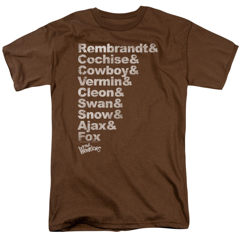 T-Shirt featuring design named The Warriors - Roster