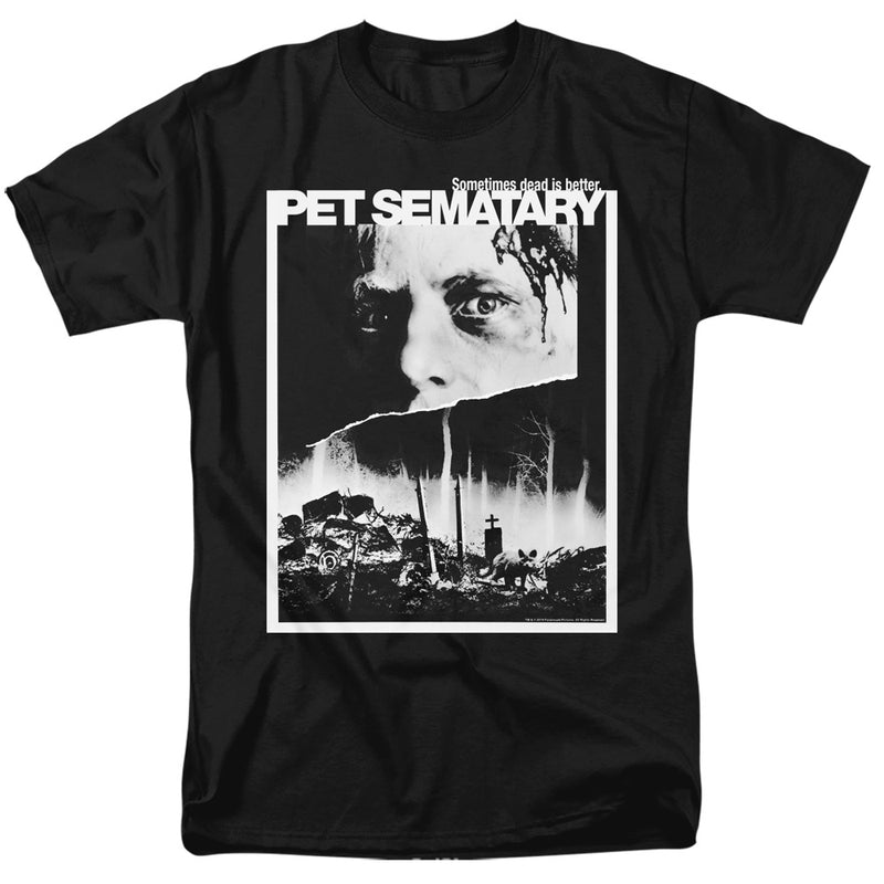 T-Shirt featuring design named Pet Sematary - Poster Art (Black & White), product image 1 of 2