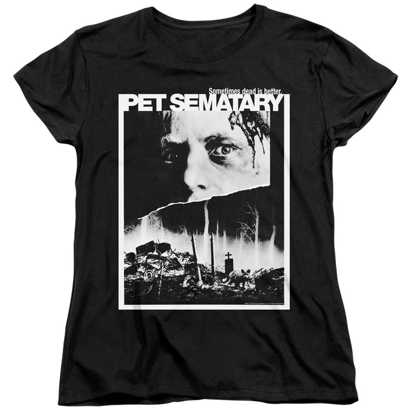 T-Shirt featuring design named Pet Sematary - Poster Art (Black & White), product image 2 of 2