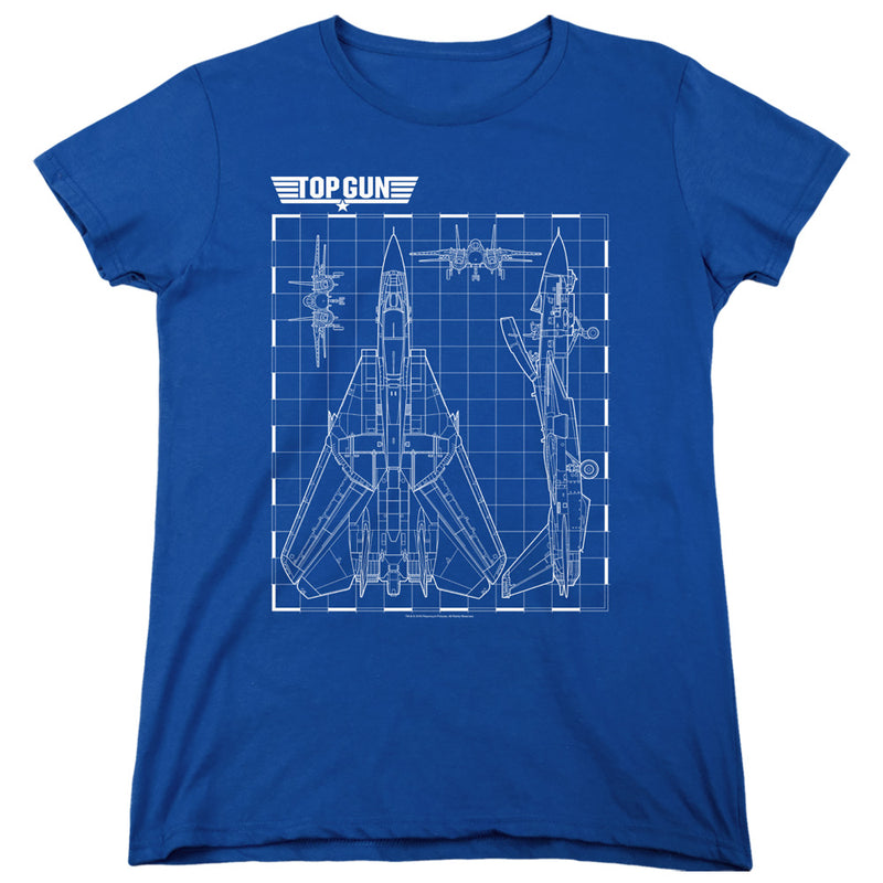 T-Shirt featuring design named Top Gun - Schematic, product image 2 of 2