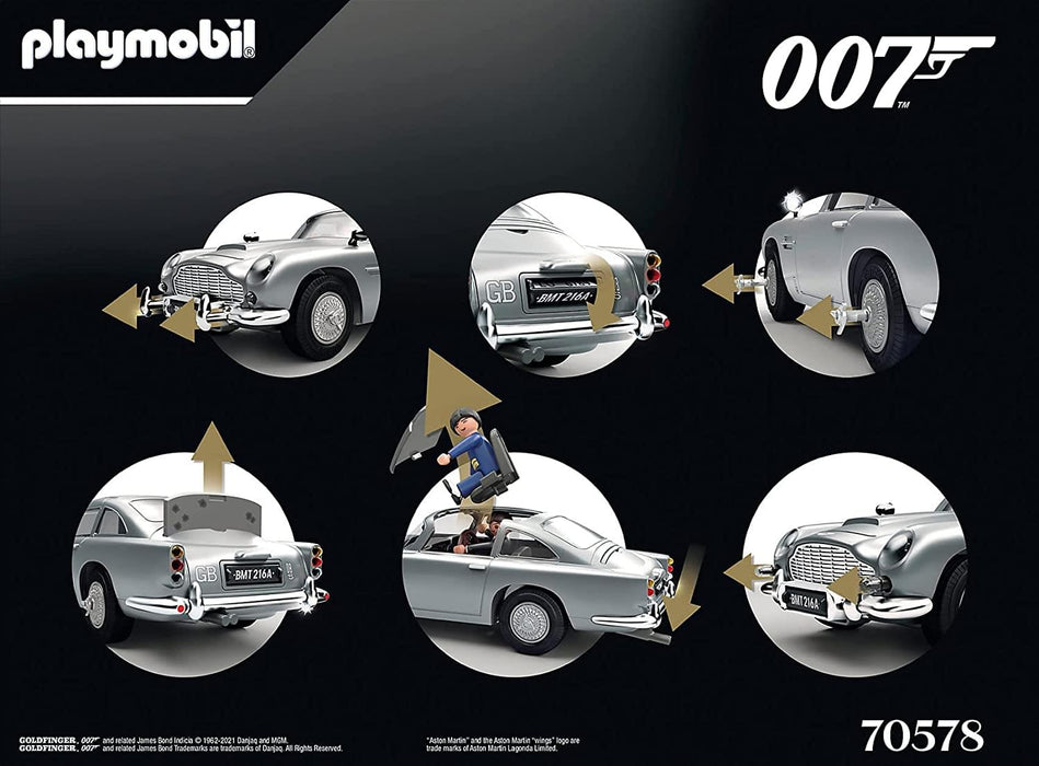 James Bond Playmobil 70578 Aston Martin DB5 Building Set | Goldfinger Edition