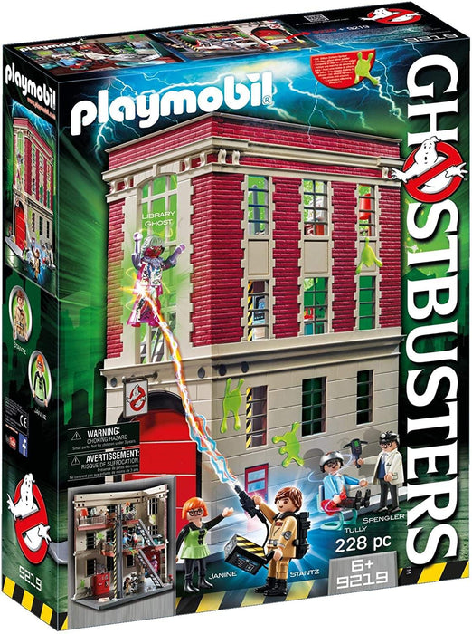 Ghostbusters Playmobil 9219 Firehouse 228 Piece Building Set