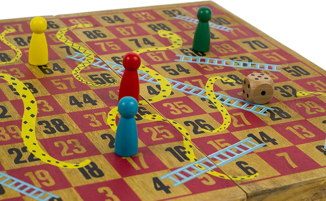 Snakes and Ladders | Classic Wooden Family Board Game
