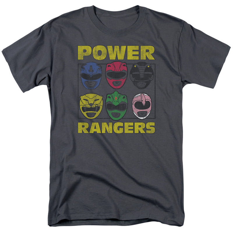 T-Shirt featuring design named Power Rangers - Ranger Helmets, product image 1 of 3