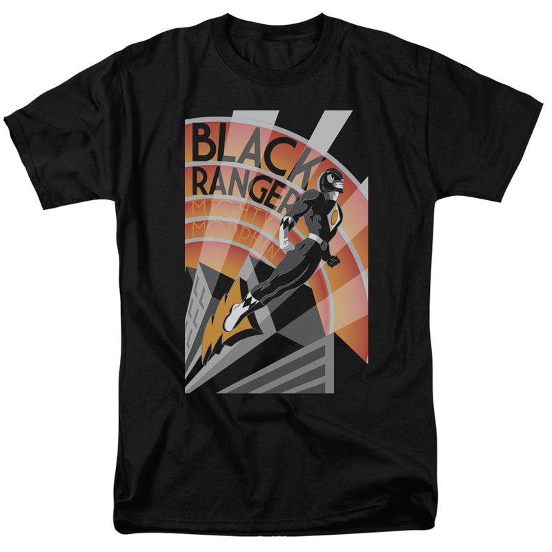 T-Shirt featuring design named Power Rangers - Black Ranger Deco, product image 1 of 2