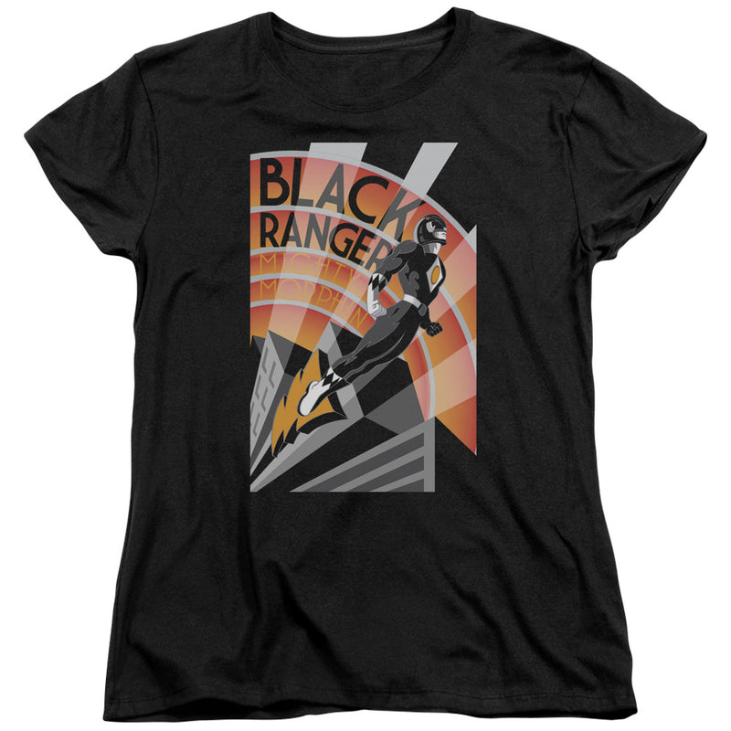 T-Shirt featuring design named Power Rangers - Black Ranger Deco, product image 2 of 2