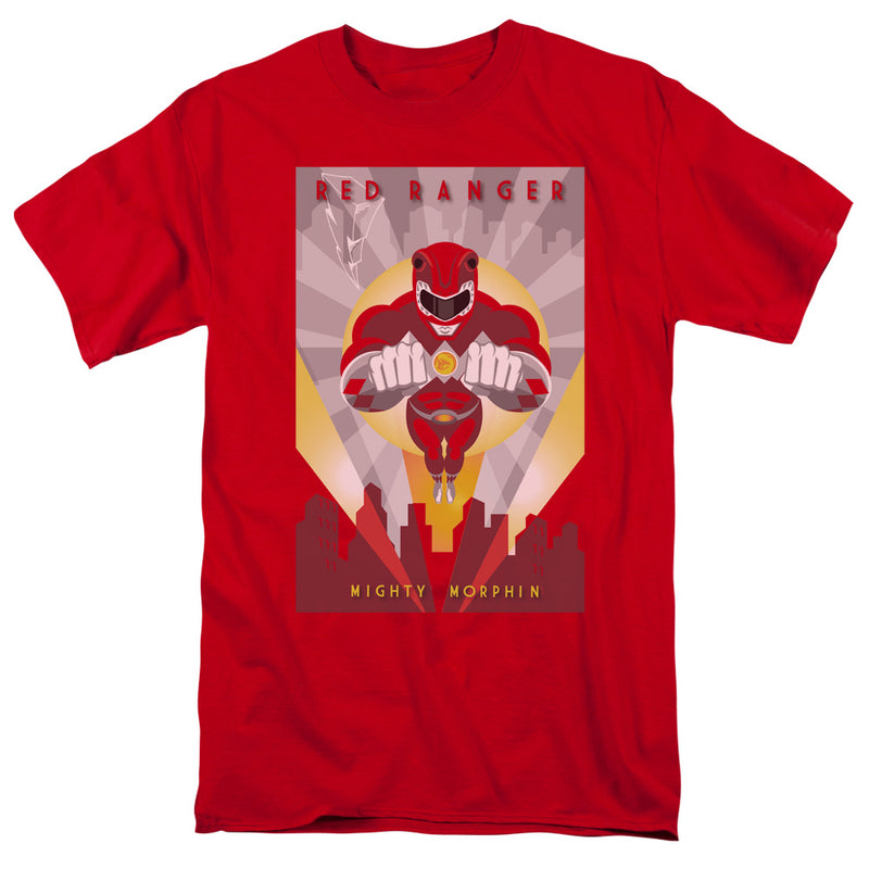 T-Shirt featuring design named Power Rangers - Red Ranger Deco, product image 1 of 2