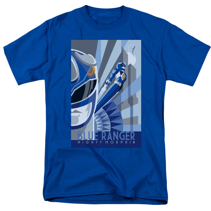T-Shirt featuring design named Power Rangers - Blue Ranger Deco, product image 1 of 2