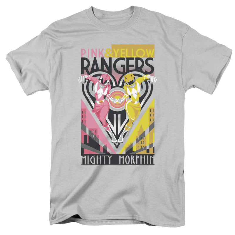 T-Shirt featuring design named Power Rangers - Pink & Yellow Ranger Deco