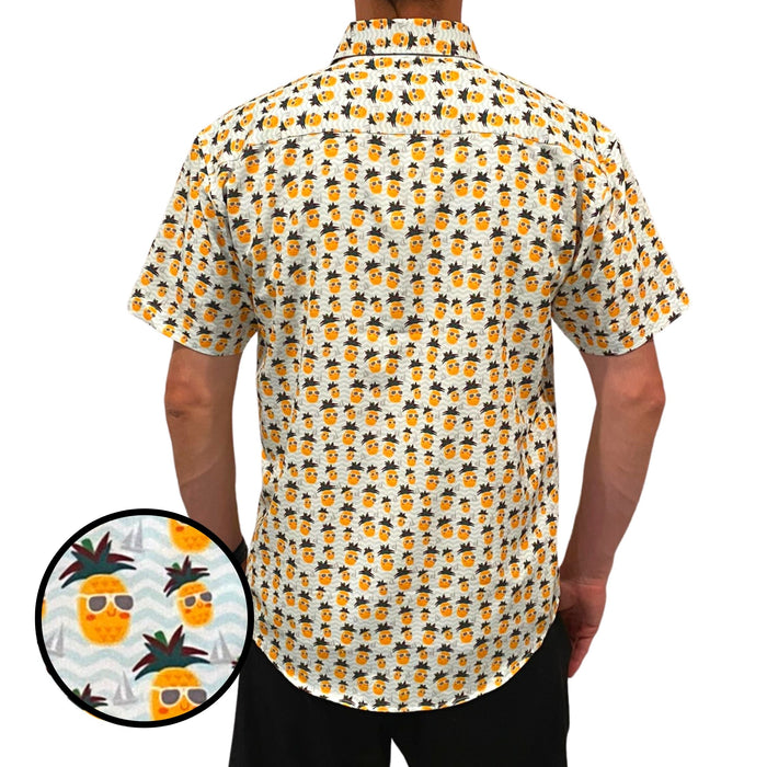 Super Stretch - The Pineapple King Hawaiian Shirt