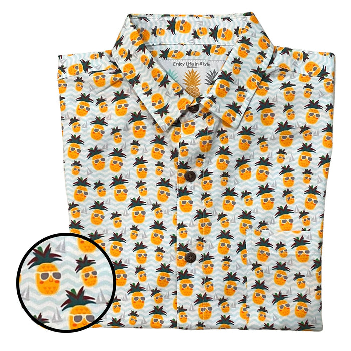 Super Stretch - The Pineapple King Hawaiian Shirt