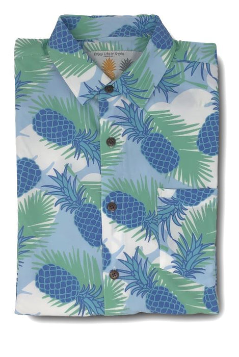 Super Stretch - Pineapple Cool Hawaiian Shirt