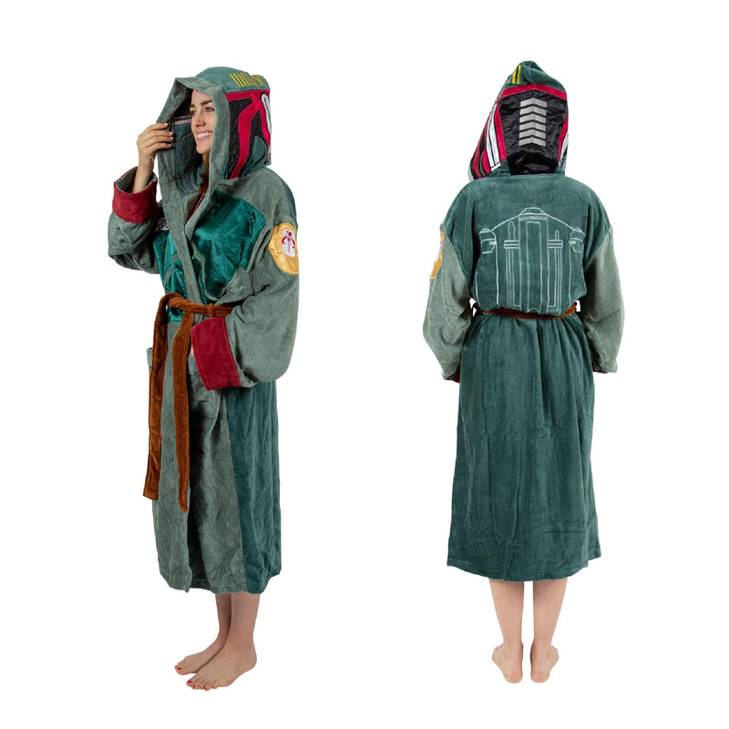 Star Wars Boba Fett Unisex Hooded Bathrobe for Adults product image 2 of 7