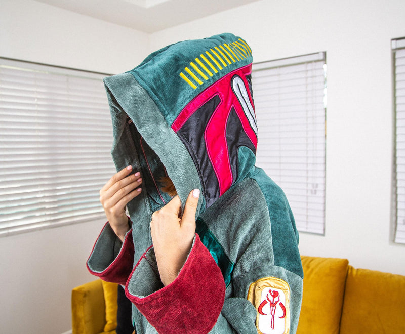 Star Wars Boba Fett Unisex Hooded Bathrobe for Adults product image 3 of 7