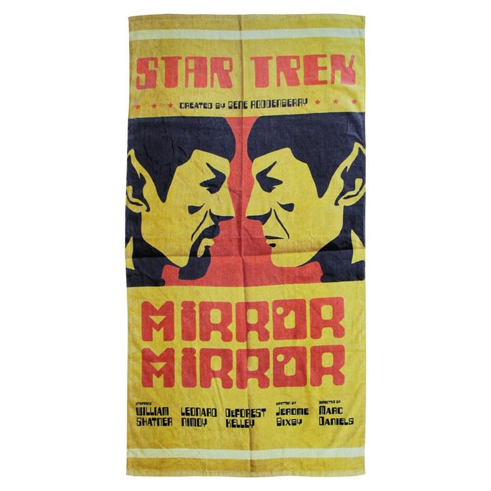 Star Trek Spock Mirror Mirror 60"x30" Beach Towel