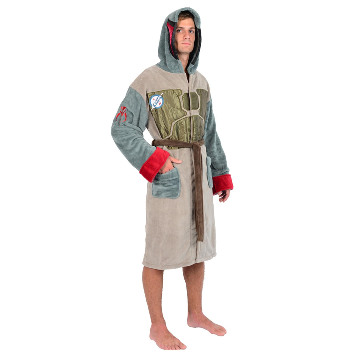 Star Wars Boba Fett Hooded Bathrobe for Men/Women | One Size Fits Most ...