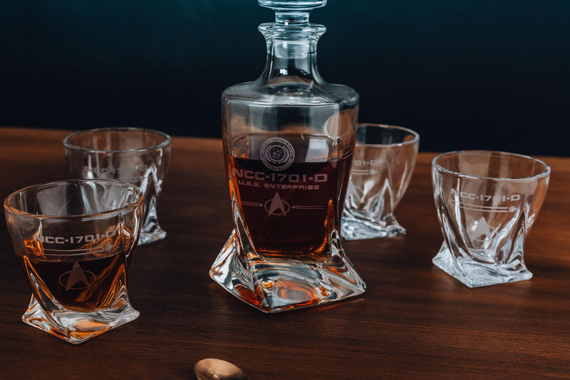 Star Trek: The Next Generation 5-Piece Whiskey Decanter Set product image 2 of 7